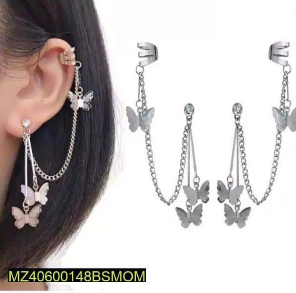Fancy earrings for girls unique style. 2