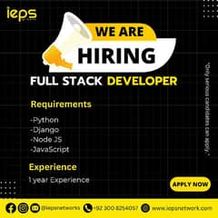 we are hiring full stack developer