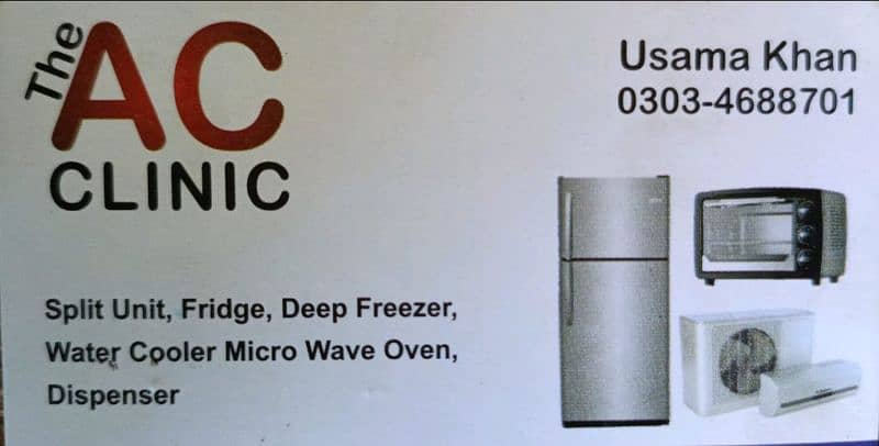 Fridge Repair - AC Repair - AC Service - AC Fitting - Microwave Repair 1