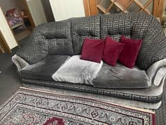 6 Seater Sofa Set, Good Condition, Price Negotiatable