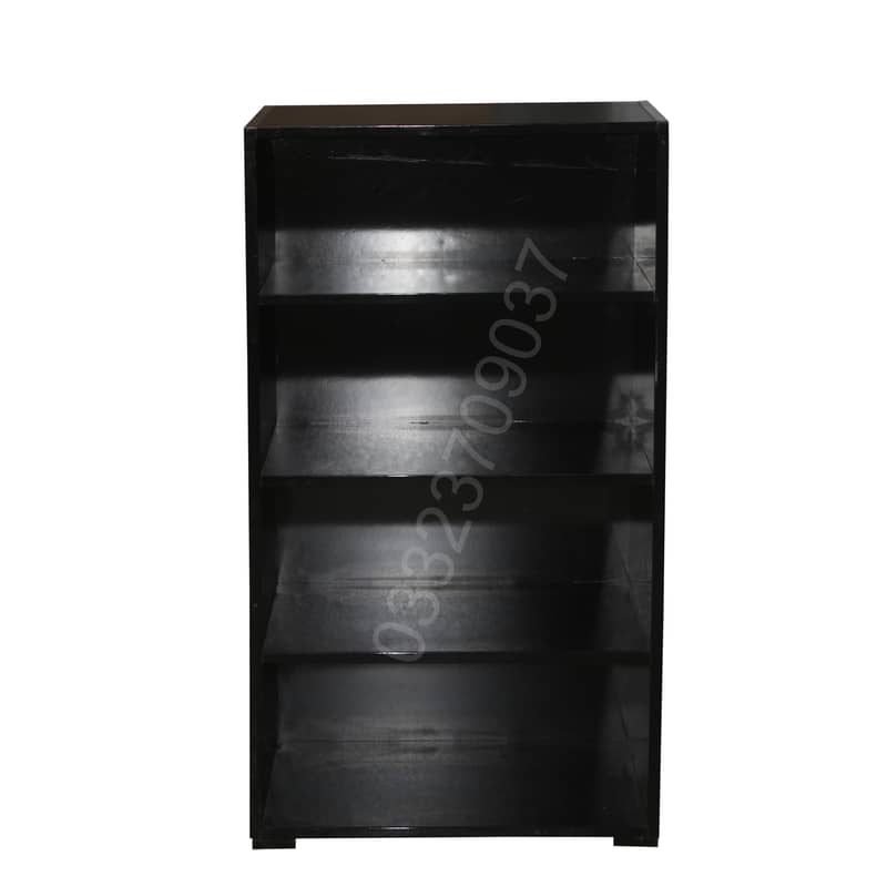 shoe rack storeg rack open Lamination Wooden sheet black 1