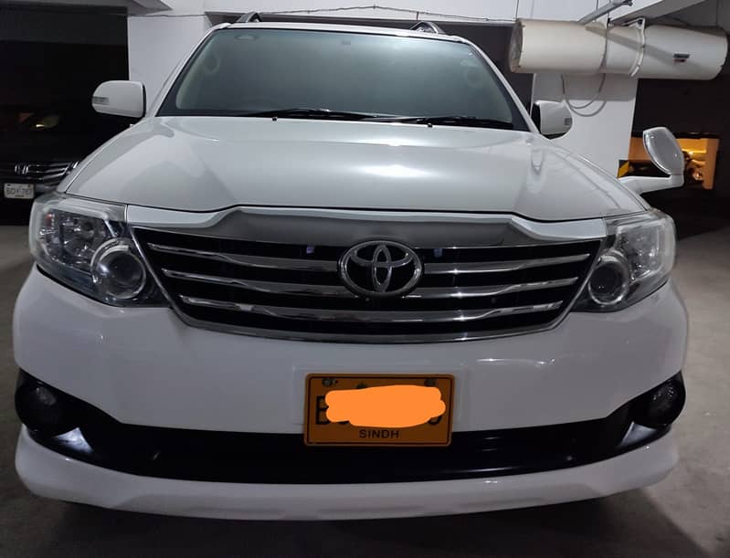 Toyota Fortuner 2015 White Total Original Paint - Khi Registered 3