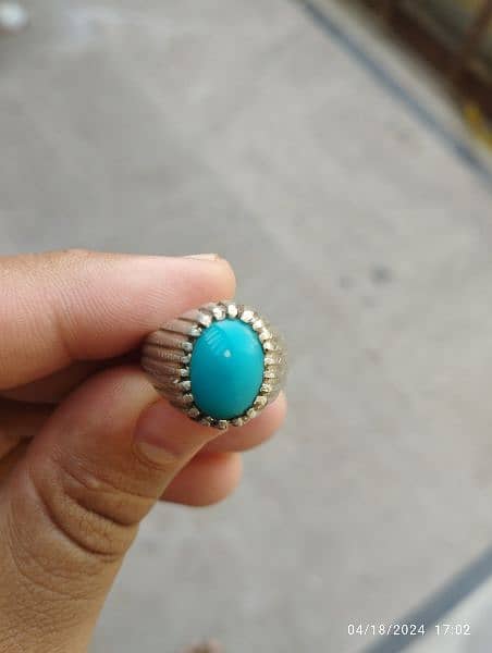 Irani Feroza Stone Ring Original 1