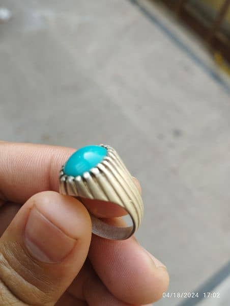 Irani Feroza Stone Ring Original 3