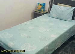 Cotton Printed Single Bedsheet With Pillow Cover 0