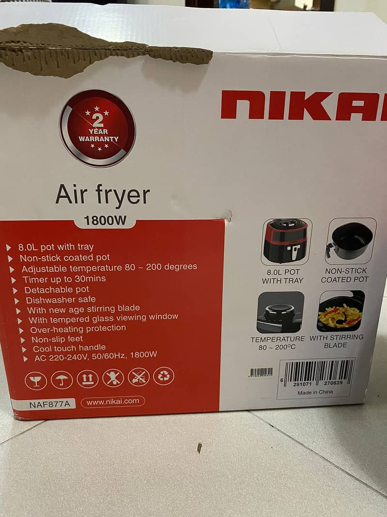 NIKAI - Air Fryer 1800W 12