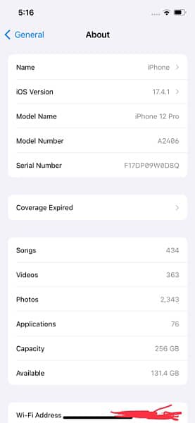 iphone 12 pro 256 GB (Blue) PTA Blocked 14