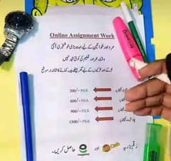 Ms Typing ,Hand Writing Assignment Or Data Entry Job