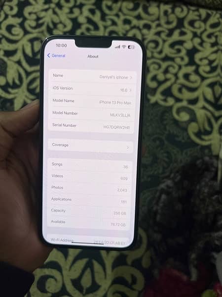 Iphone 13 pro max non pta 256gb 7