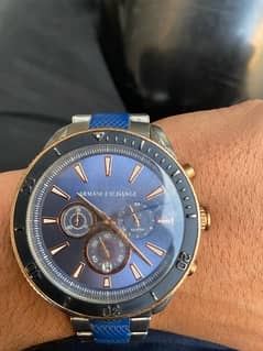 original Armani exchange blue strap watch 0