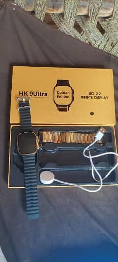HK 9Ultra Smart watch golden colour