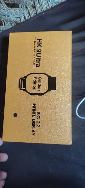 HK 9Ultra Smart watch golden colour 1