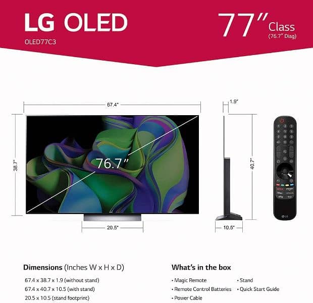 LG C3 Series 77-Inch OLED evo Smart TV 6