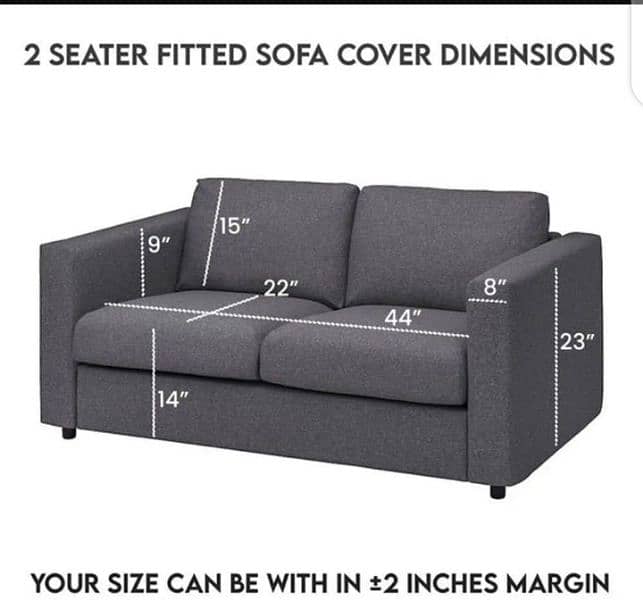 sofa cover 4 Pcs set 6 seatre 2