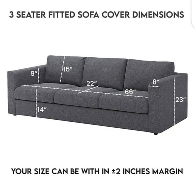 sofa cover 4 Pcs set 6 seatre 3