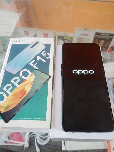 oppo F15 (8Gb/256Gb) ram full new with box and charger Lush condition 1