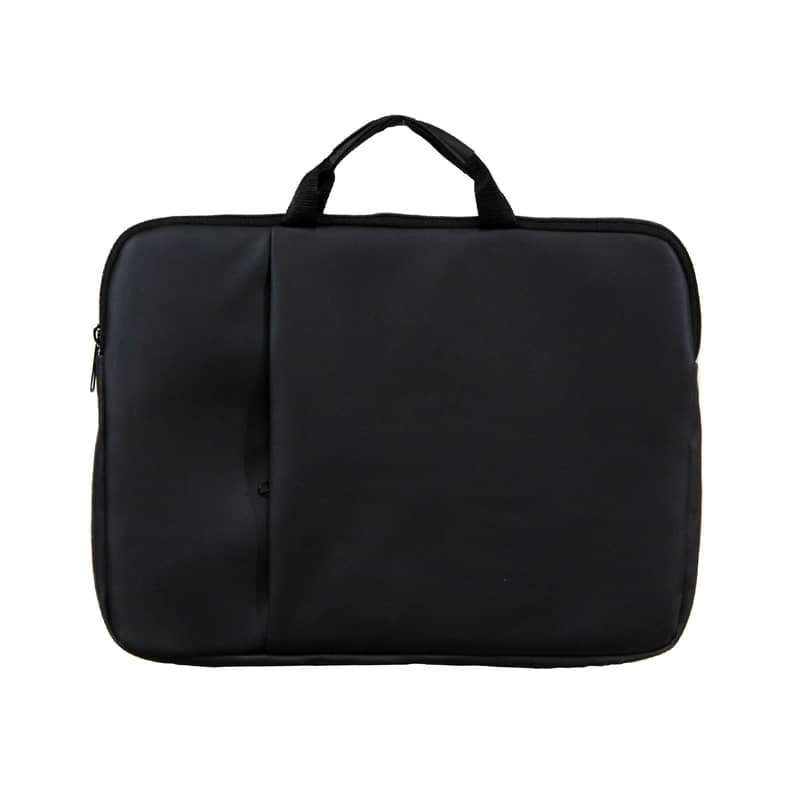13.3 Inch Leather Laptop Sleeve – Black 0