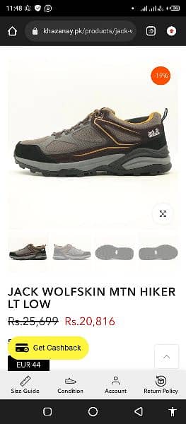 Hiking/Trekking Shoes - Jack Wolfskin MTN Hiker LT Low 6
