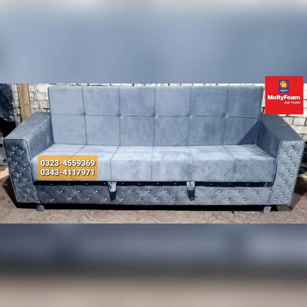 Molty double bed sofa cum bed/dining table/stool/Lshape sofa/chair 14