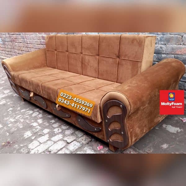 Molty double bed sofa cum bed/dining table/stool/Lshape sofa/chair 15