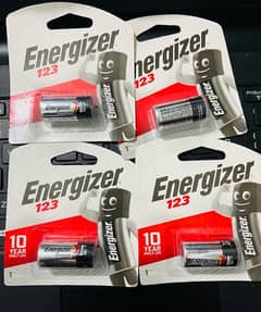 Energizer Cr123 10 years battery life 2030