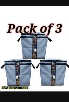 Dust proof storafe bags. Pack of 3