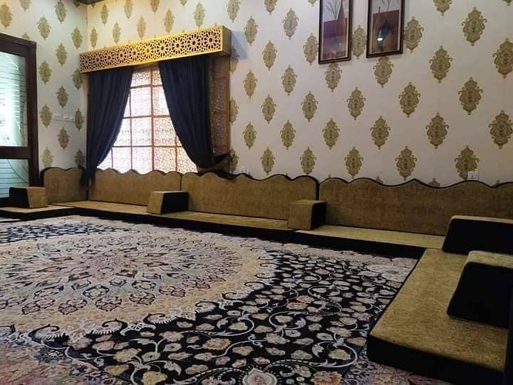Arabic majlis | sofa cumbed | L shape sofa set for sale in karachi 17