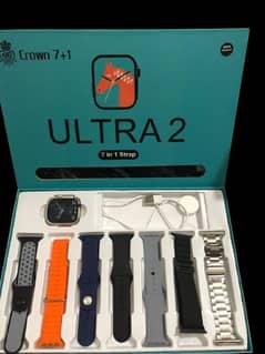 ULTRA 2 WITH 7 STRAPS With hd full display screen AND ONE ROLEX STRAP