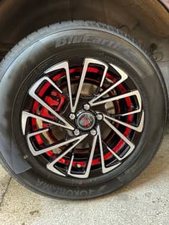 Alloy rim 15 inch with Yokohama Tyres.