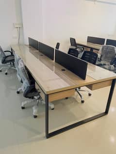 work station to accompdate 4 employees