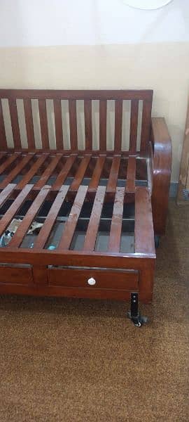 sofa cumbed With drawers good condition 10/10 my whatsapp  03009060243 1