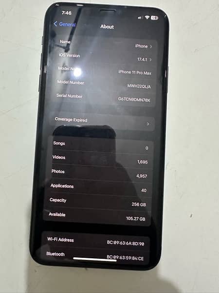 iphone 11 pro max 256gb pta approved  whatsapp no. 03215678196 3