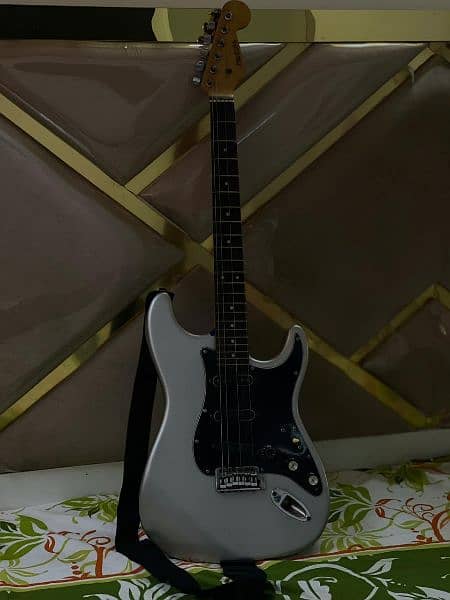 Urgent selling Silver Electronic Guitar 1