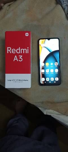 Redmi A3 just box open with protector
