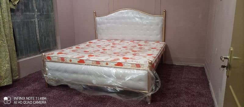 iron bed / iron bed dressing side table / Double bed /Bed /  Furniture 2