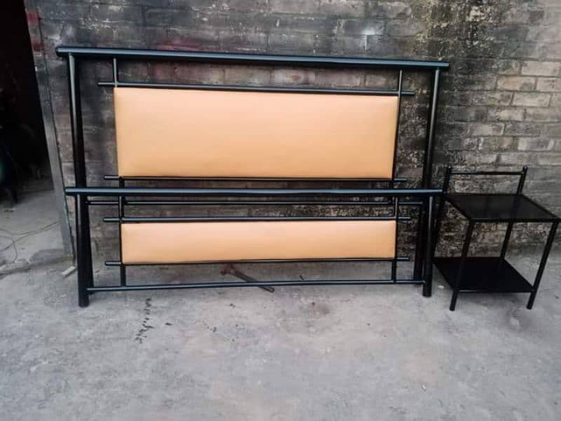 iron bed / iron bed dressing side table / Double bed /Bed /  Furniture 13