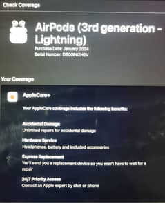 Airpods 3rd generation 3 months used 0