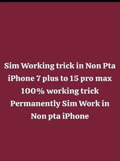 Sim working trick or iPhone 7 plus to 15 pro max