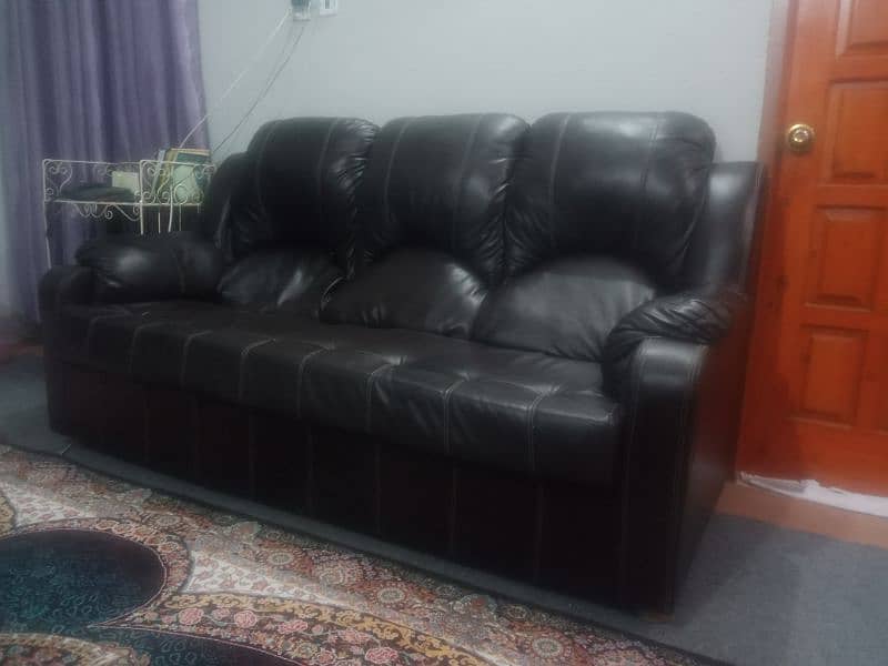 3 seater leather sofa 3