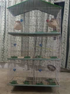 BIRDS CAGE BEST FOR ALL TYPES OF PARROTS AND FINCHES ALMOST NEW