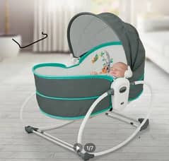 Mastela 5 in 1 Rocker, Bouncer Chair with Removable Bassinet