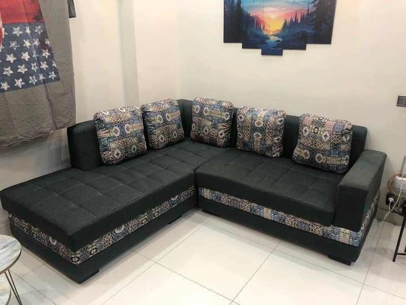 L Shape 5 Seater Sofa Set 3