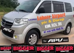 APV for RENT -07 seats . Azeem tours and travel Services 03008124381
