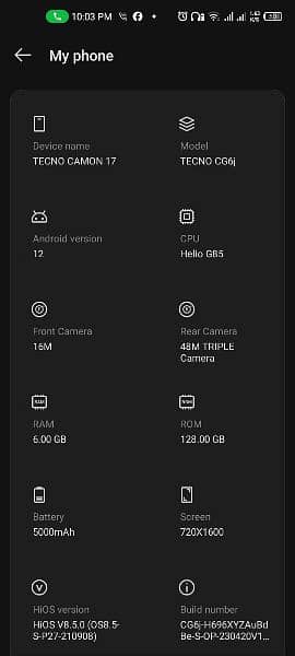 Tecno Camon 17 (6gb /128 gb) without box 4