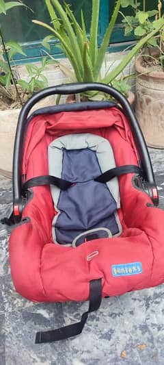 Imported carry cot, car seat, bouncer and pram
