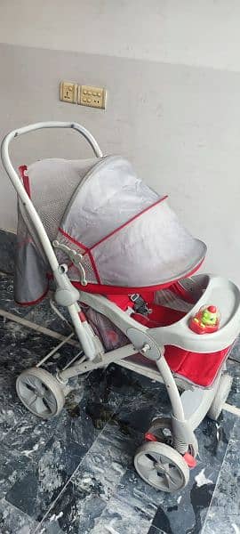 Imported carry cot, car seat, bouncer and pram 1