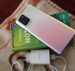 Infinix note 10 pro 8/128 box charger sath he condition 10/10