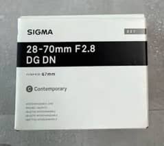 SIGMA 28-70 F2.8 DG DN FOR SONY BEST LENS SEALD PACK