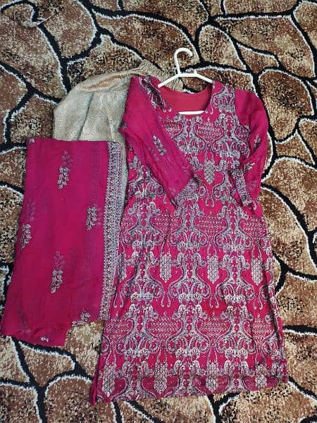 2 dress with one contrasting Banarasi Trouser. 4