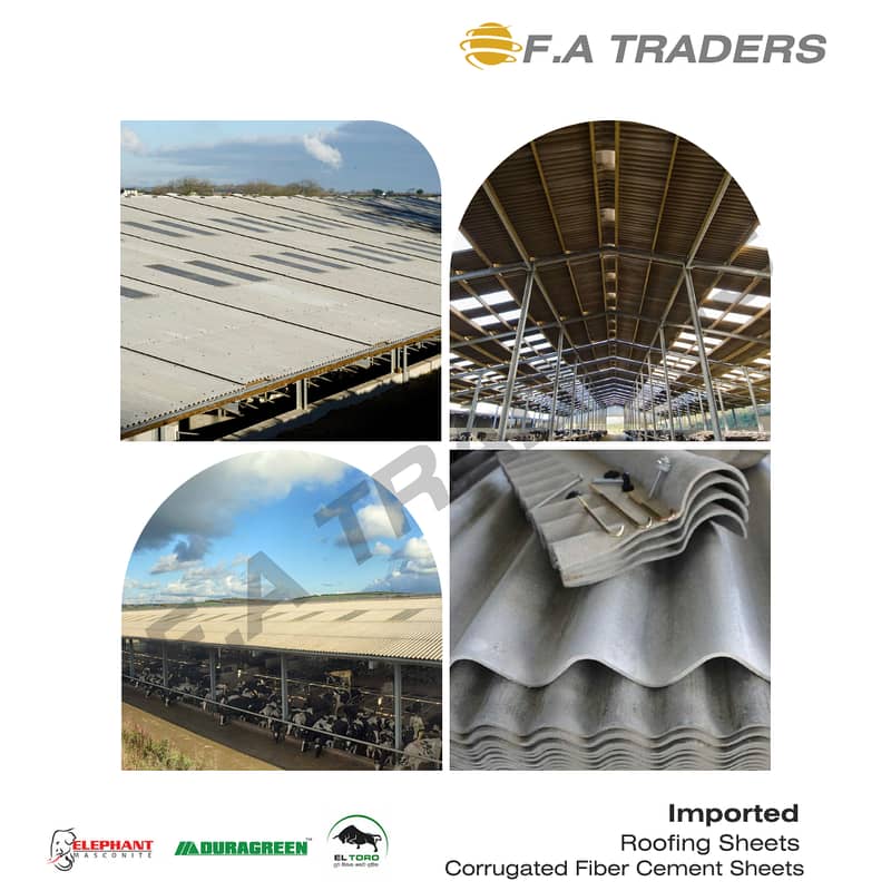 Fiber Cement Corrugated Sheet-Roofing/Warehouse/DairyFarm/Sheds/Garage 3